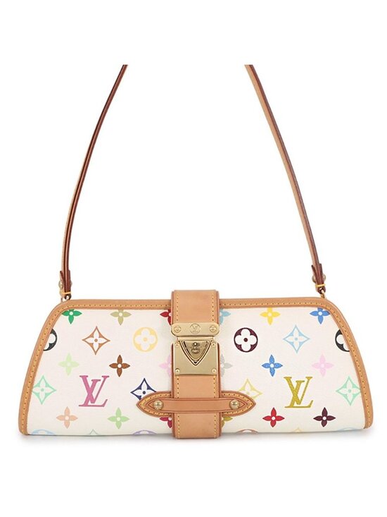 Louis Vuitton Handbags - Louis Vuitton Shoulder Bag Monogram Multicolor Charlie 2-Way Clutch White